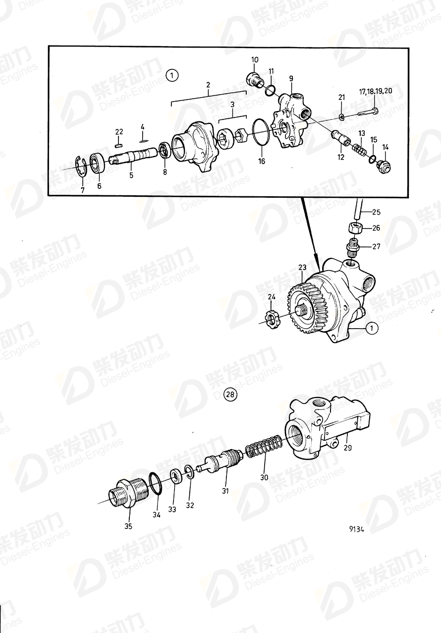 VOLVO Hexagon screw 970954 Drawing